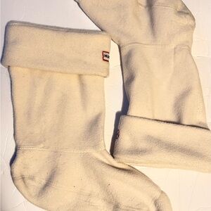 Hunter Beige Short Fleece Boot Liners